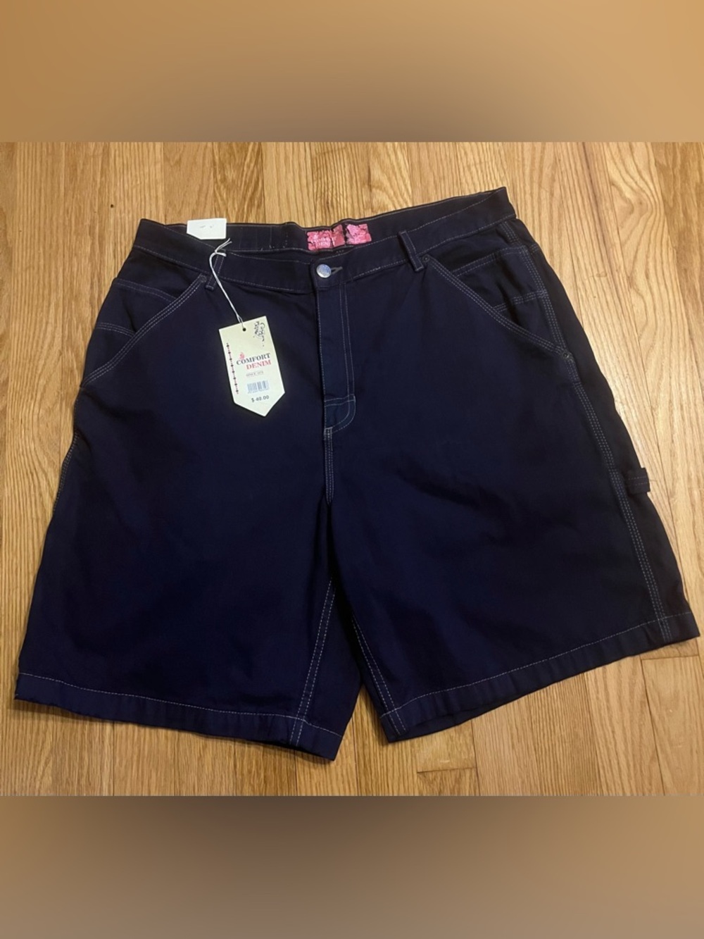Women’s Comfort Denim Navy Jeans Shorts - Size 16